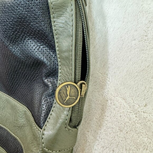 Puma Green Leather Laptop/Shoulder Bag - Fashion Accessory - Picture 5 of 16
